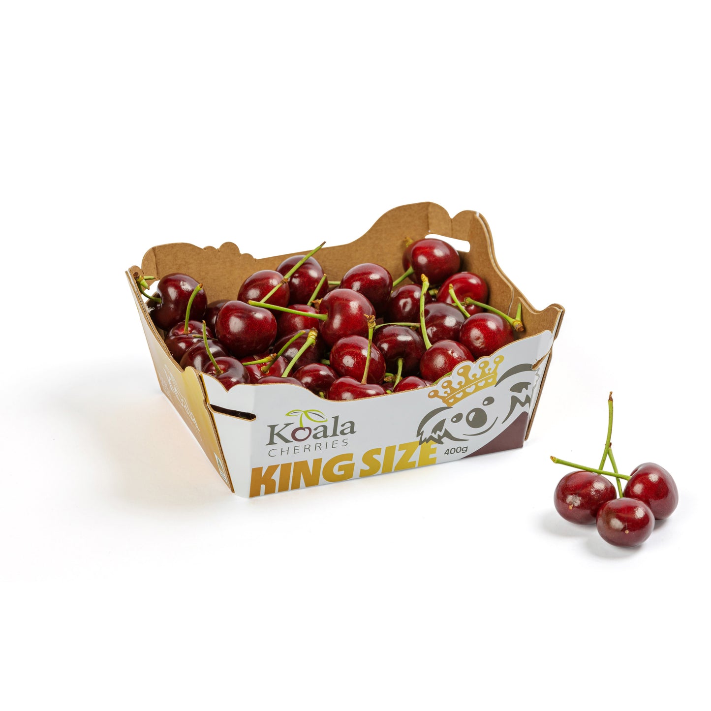 Koala King size cherries, large dark red cherries
